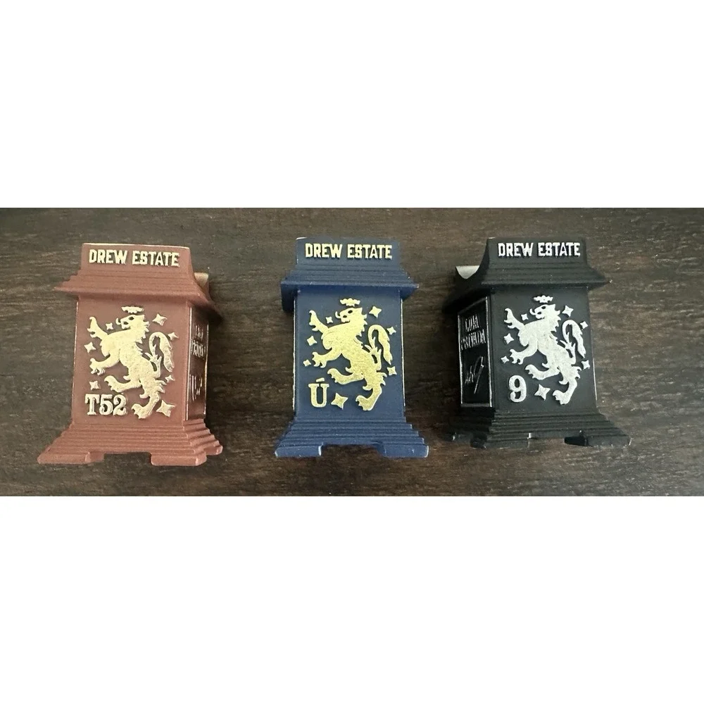Drew Estate Liga Privada Cigar Rests Ashtrays Set of 3 T52 No. 9 Unico Serie NEW